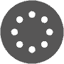 velcro disc 8 holes