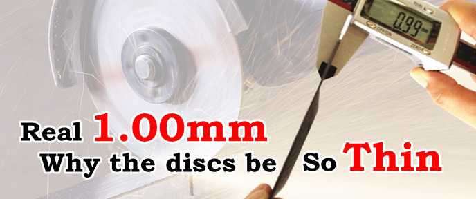 Superthin cutting discs advantages